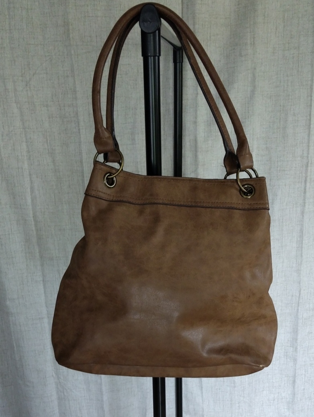 Brown Leather Tassel Shoulder Bag - Picture 2 of 5